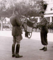 Oudja 1943. Colonel Miquel chef de corps du 1° REC
